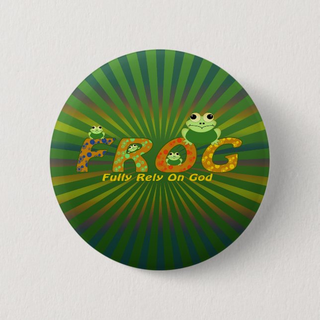 MACARON ROND 5 CM GRENOUILLE (Devant)