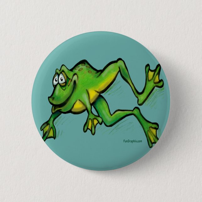 Macaron Rond 5 Cm Grenouille (Devant)