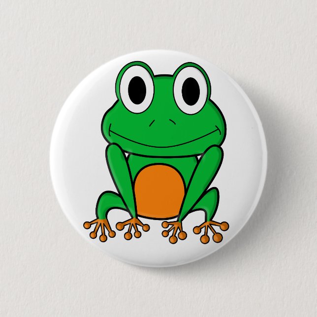 Macaron Rond 5 Cm Grenouille (Devant)