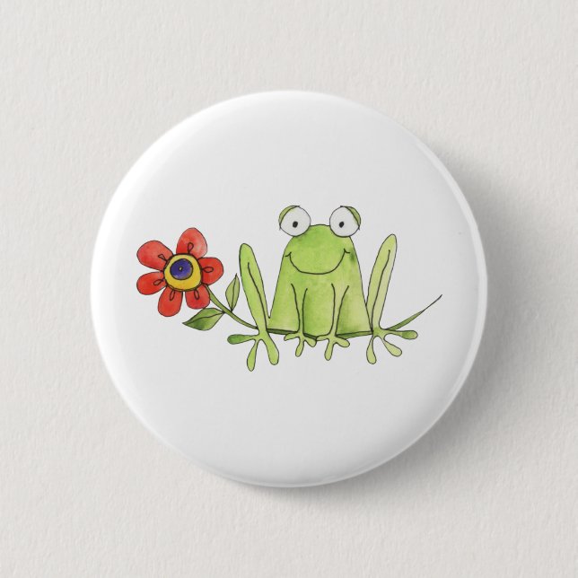Macaron Rond 5 Cm Grenouille (Devant)