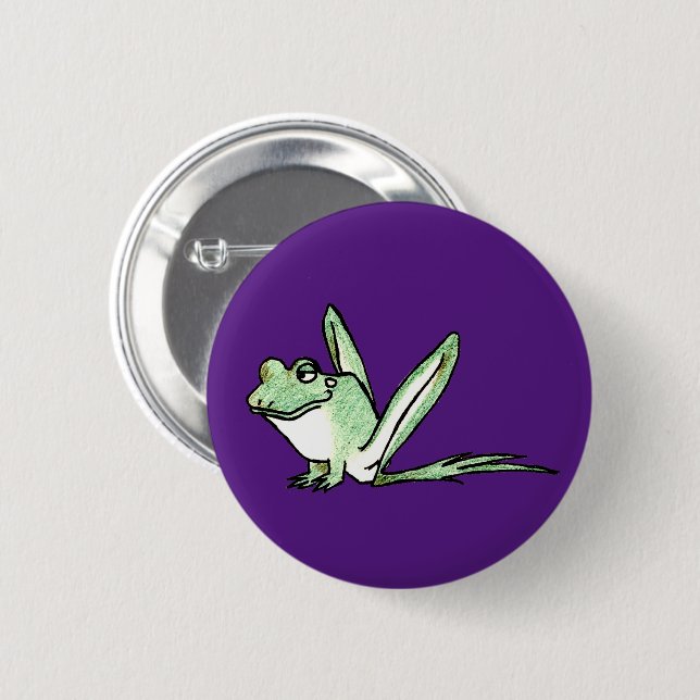 Macaron Rond 5 Cm Grenouille (Devant & derrière)