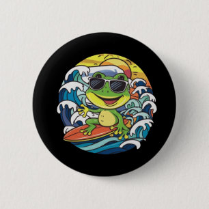 Macaron Rond 5 Cm Grenouille cool