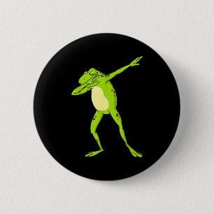 Macaron Rond 5 Cm Grenouille Dabbing Pour Enfants-garçons & Fill