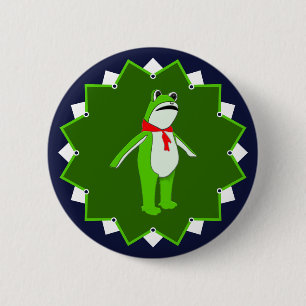 Macaron Rond 5 Cm Grenouille de protestation contre les rois