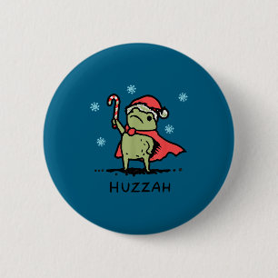 Macaron Rond 5 Cm Grenouille Huzzah Chevalier Grenouille Épée Drôle