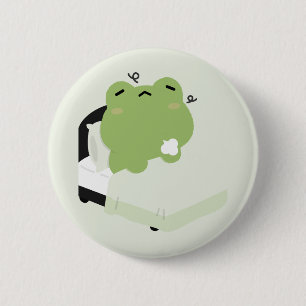 Macaron Rond 5 Cm Grenouille mignonne