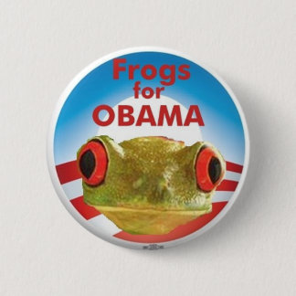 Macaron Rond 5 Cm Grenouilles pour Obama
