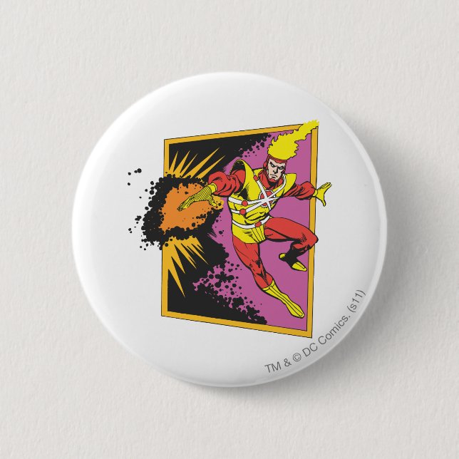 Macaron Rond 5 Cm Grève de Firestorm (Devant)