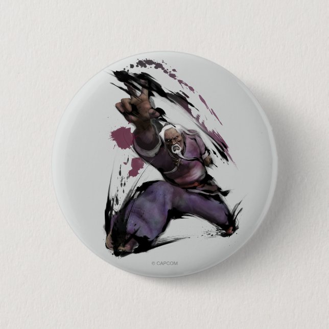 Macaron Rond 5 Cm Grève de GEN (Devant)