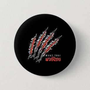 Macaron Rond 5 Cm Griffe de tigre Muay Thai combat de rue Mma Kickbo