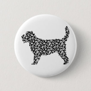 Macaron Rond 5 Cm Griffon grand Vendeen de basset