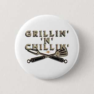 Macaron Rond 5 Cm Grillades Et Fumeurs Grillin n'C