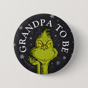Macaron Rond 5 Cm Grinch Tableau Noir Baby Shower Grand-père