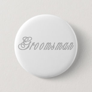 Macaron Rond 5 Cm Gris chics de Groomsman