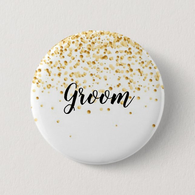 Macaron Rond 5 Cm Groom (Devant)
