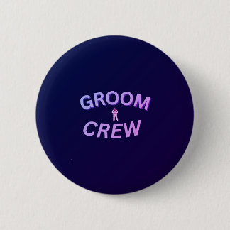 Macaron Rond 5 Cm Groom crew button