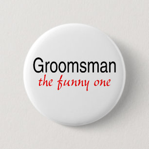 Macaron Rond 5 Cm Groomsman (le drôle)