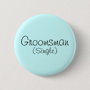 Macaron Rond 5 Cm Groomsman (monochrome)