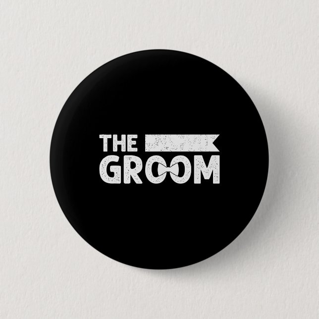 Macaron Rond 5 Cm Groomsmen Mariage Te (Devant)