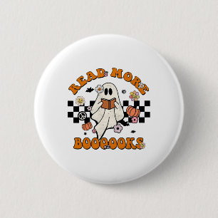 Macaron Rond 5 Cm Groovy Halloween Read More Books Cute Boo Read A B