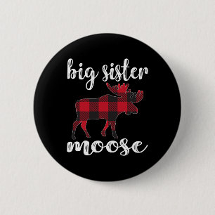 Macaron Rond 5 Cm Grosse Soeur Moose Correspondant Vêtements de Noël