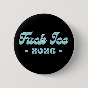 Macaron Rond 5 Cm Groupe Anti-ICE OUT Anti Trump