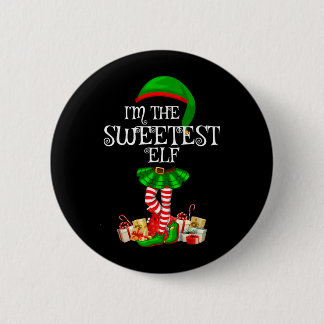 Macaron Rond 5 Cm Groupe de famille assorti Le plus doux Noël d'elfe