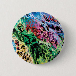 Macaron Rond 5 Cm Groupe vert de lanterne - couleur