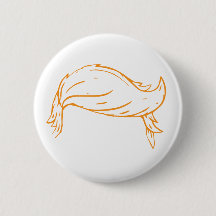Grover Cleveland Golden Hair Button Pin