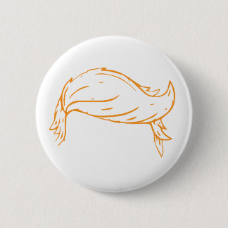 Macaron Rond 5 Cm Grover Cleveland Golden Hair Button Pin
