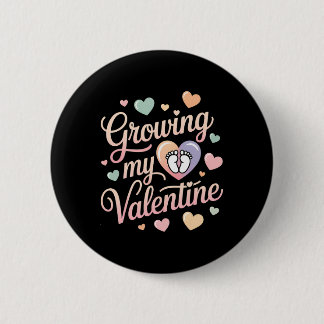 Macaron Rond 5 Cm Growing My Valentine By Feet Heart Design 
