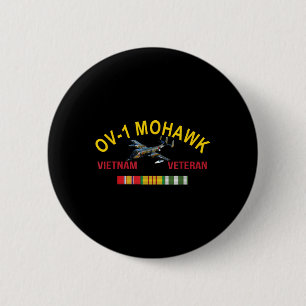 Macaron Rond 5 Cm Grumman Ov-1 Mohawk Vietnam Vétéran Ov-1 Aéronefs