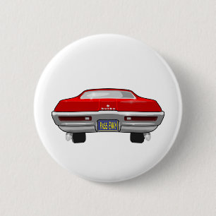 Macaron Rond 5 Cm GS 1968 de Buick la Californie