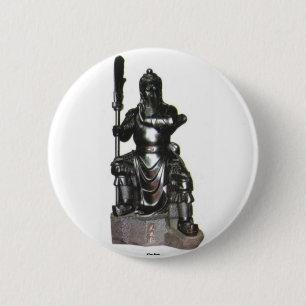 Macaron Rond 5 Cm Guan Gong -Kuan Kung- Bouton