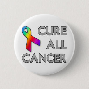Macaron Rond 5 Cm Guérissez tout le Cancer