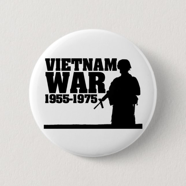 Macaron Rond 5 Cm Guerre de Vietnam 1955-1975 (Devant)