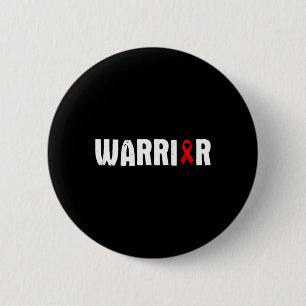 Macaron Rond 5 Cm Guerrier de la maladie cardiaque - Citation de com