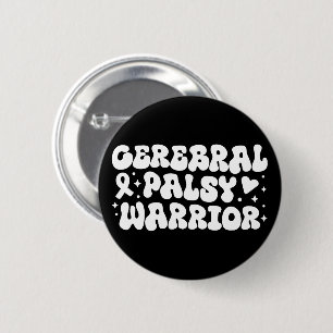 Macaron Rond 5 Cm Guerrier de la paralysie cérébrale