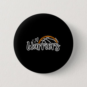 Macaron Rond 5 Cm Guerriers de baseball Esprit d'équipe de fan de sp