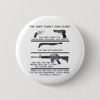 MACARON ROND 5 CM GUIDE SÛR D'ARME À FEU DE FAMILLE