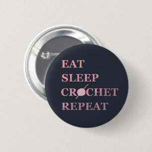 Macaron Rond 5 Cm Guillemet au crochet amusant
