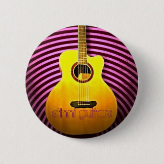 Macaron Rond 5 Cm Guitares de Stinni
