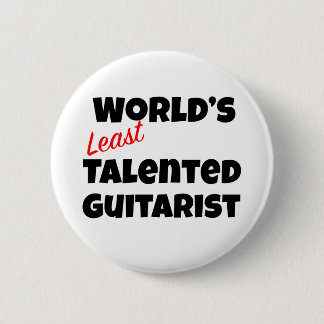 Macaron Rond 5 Cm Guitariste le moins talentueux du monde