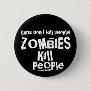Macaron Rond 5 Cm Guns don't kill people