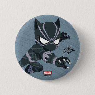 Macaron Rond 5 Cm Guri Hiru Black Panther