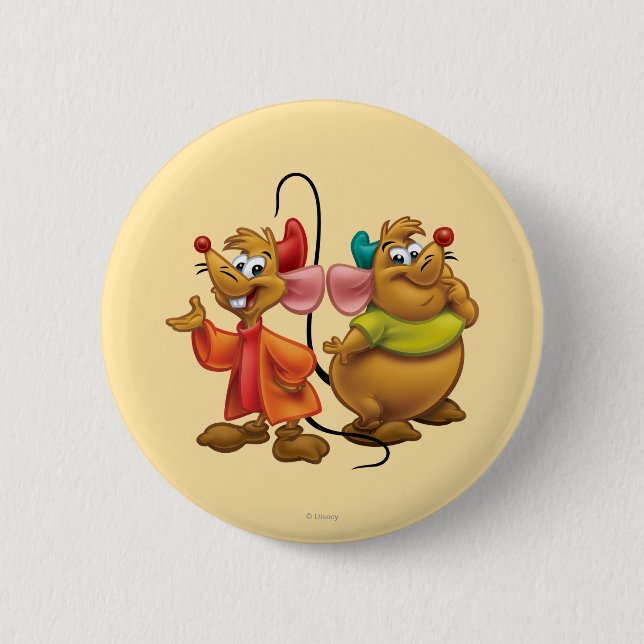 Macaron Rond 5 Cm Gus et Jaq (Devant)