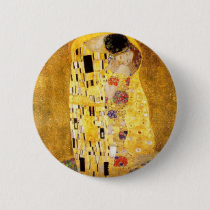 Macaron Rond 5 Cm Gustav Klimt le bouton de baiser
