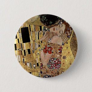 Macaron Rond 5 Cm Gustav Klimt's The Kiss Detail (circa 1908)