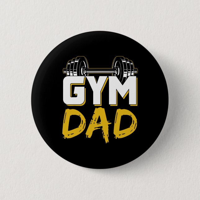 Macaron Rond 5 Cm Gym Dad Fitness Workout Weightlifting Training Fat (Devant)
