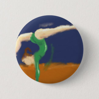 Macaron Rond 5 Cm Gymnaste sur contrebalancer l'art